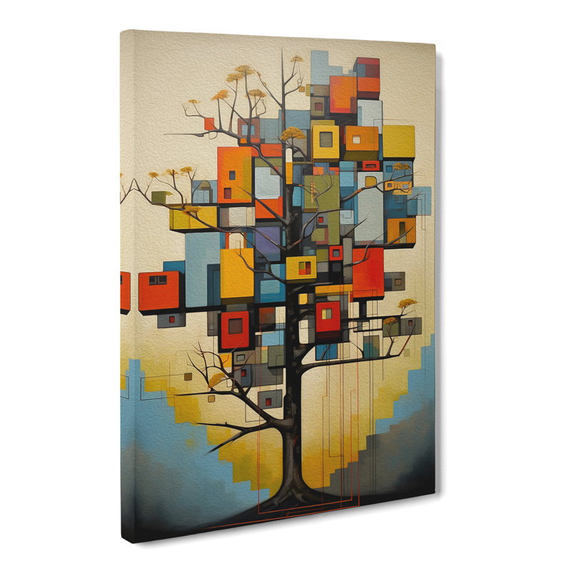 Tree Constructivism - No Frame Print, 76cm H x 50cm W x 3cm D
