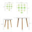 Ensemble de 2 tables basses gigognes Triangle