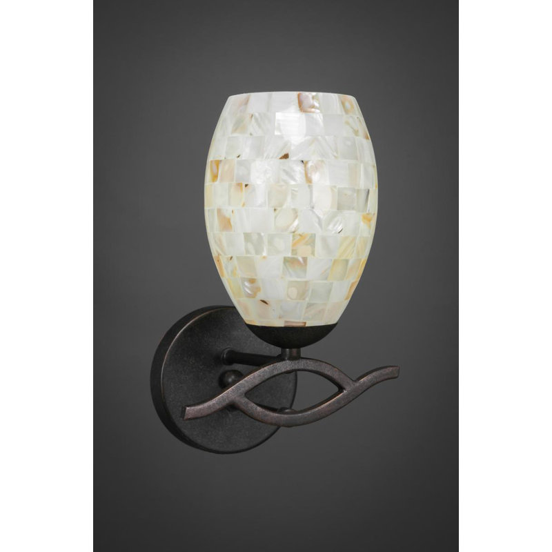 Applique murale articulée 1 lumière Hiroko, Granite noir