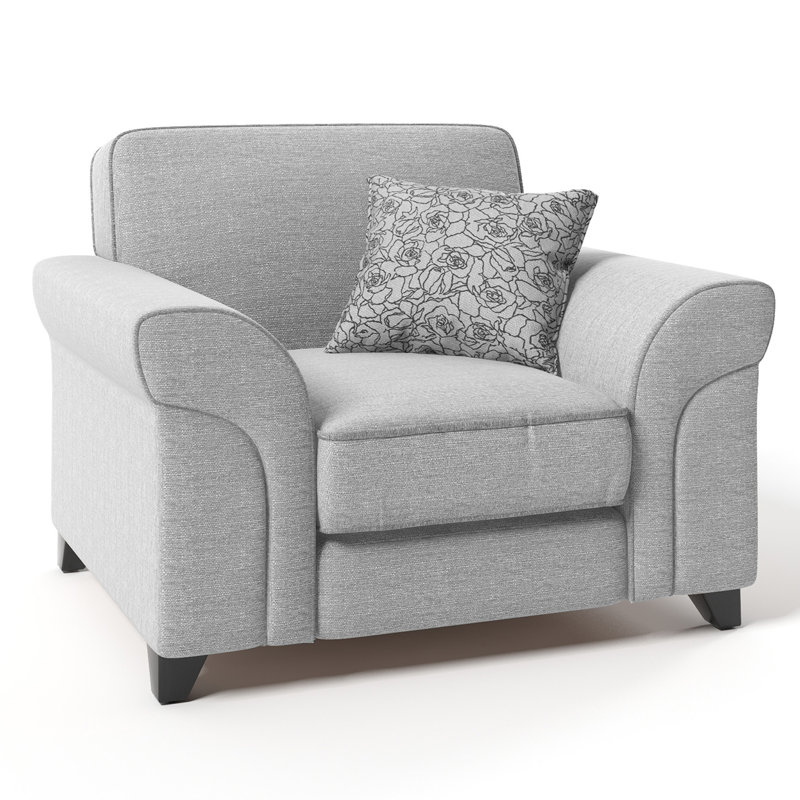 Forthill Upholstered Armchair, Grey