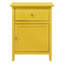 Table de chevet jaune vibrante