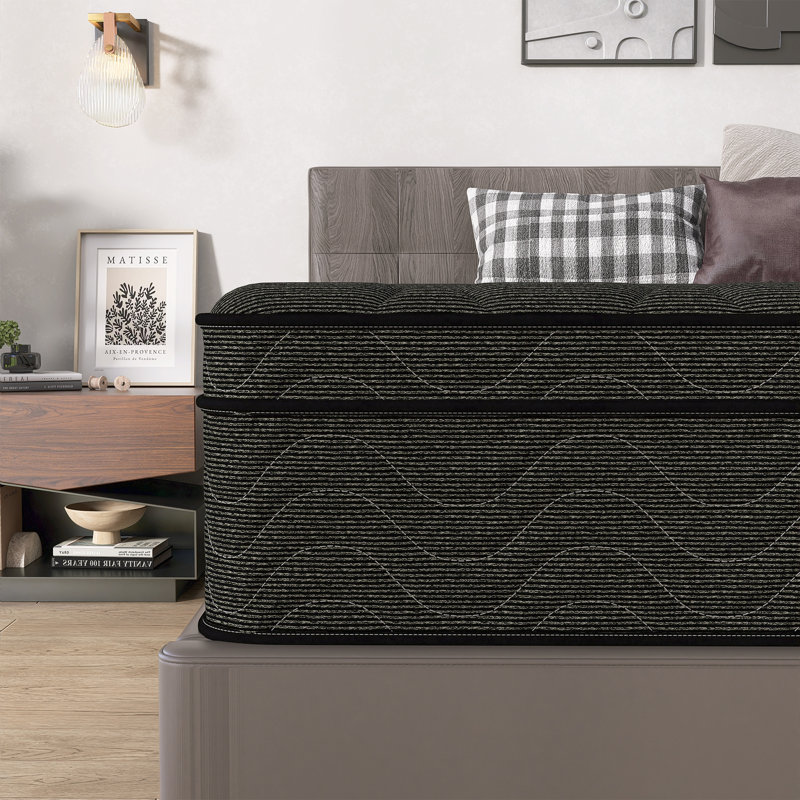 Matelas hybride à ressorts ensachés 12 po, Lit simple, 12"