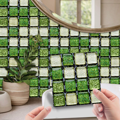 Crystal Tile Stickers DIY Self-Adhesive Wall Stickers