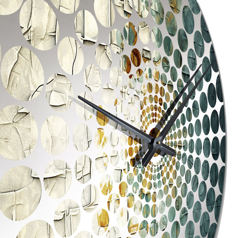 Anneville - Horloge murale peinture abstraite, Petit