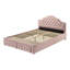 Lit plateforme simple avec rangement 44 po rose-603964625