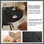 4 pièces 31,49 pouces table basse ronde avec table de rangement pour 2 ou 3 tablettes-131989841