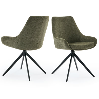 Chaise de bureau rembourrée à dossier haut pour bureau et salles de conférence (ensemble de 2)