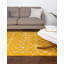 Tapis jaune à motif géométrique Griego-328326015