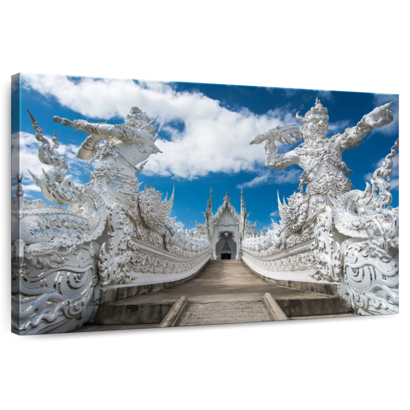Lilie Wat Rong Khun White Temple, 30" H x 45" W
