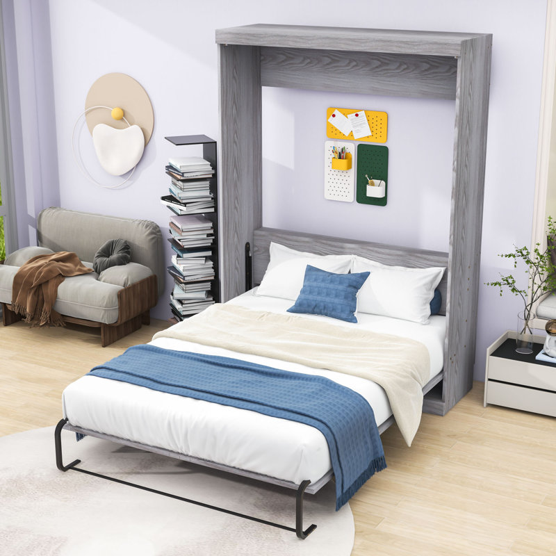 Lit escamotable peu encombrant, conception d'armoire pliable, Double