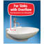 Drain de salle de bain 1-1 / 4 en plastique à bouton-poussoir avec trop-plein, chrome poli-56836496