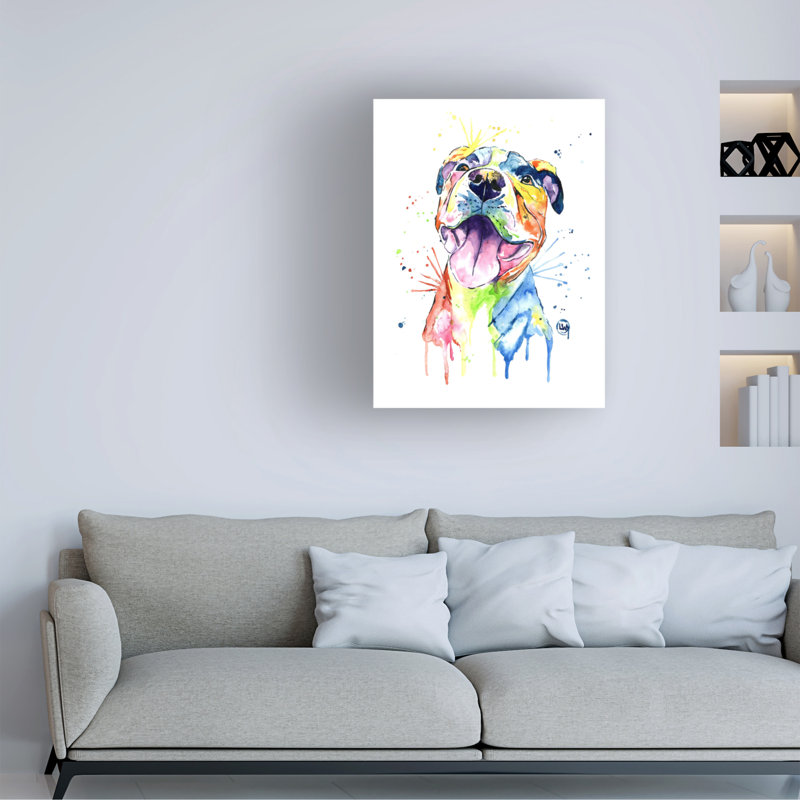 «Lisa Whitehouse Pit Bull», art sur toile, H 32 po x l 24 po