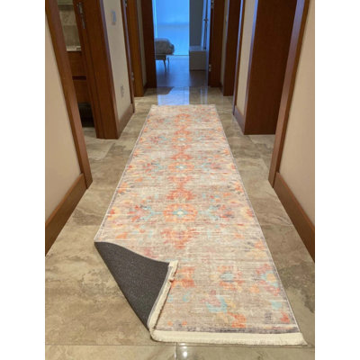 Tapis en coton Mayree avec envers antidérapant