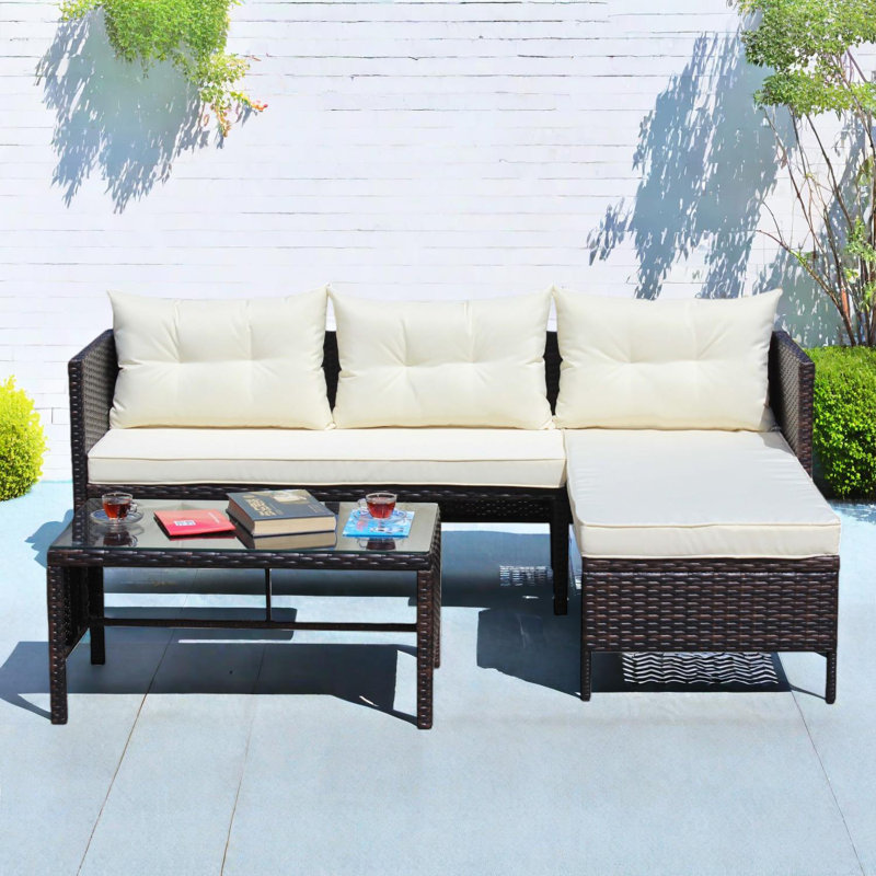 Ensemble de mobilier d'extérieur avec coussins