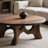 Modern Walnut Wood Coffee Table-501617174