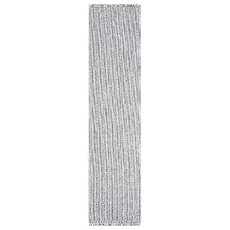 Textured Fringed Area Rug, Runner 2' x 8'