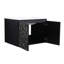 Meuble-lavabo moderne 24 po avec lavabo en céramique et porte à fermeture en douceur - apparence murale noire