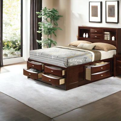 Ireland Espresso Finish Full Bed W/Storage