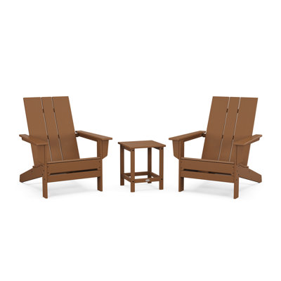 POLYWOOD® x AllModern Adirondack Chairs with Table