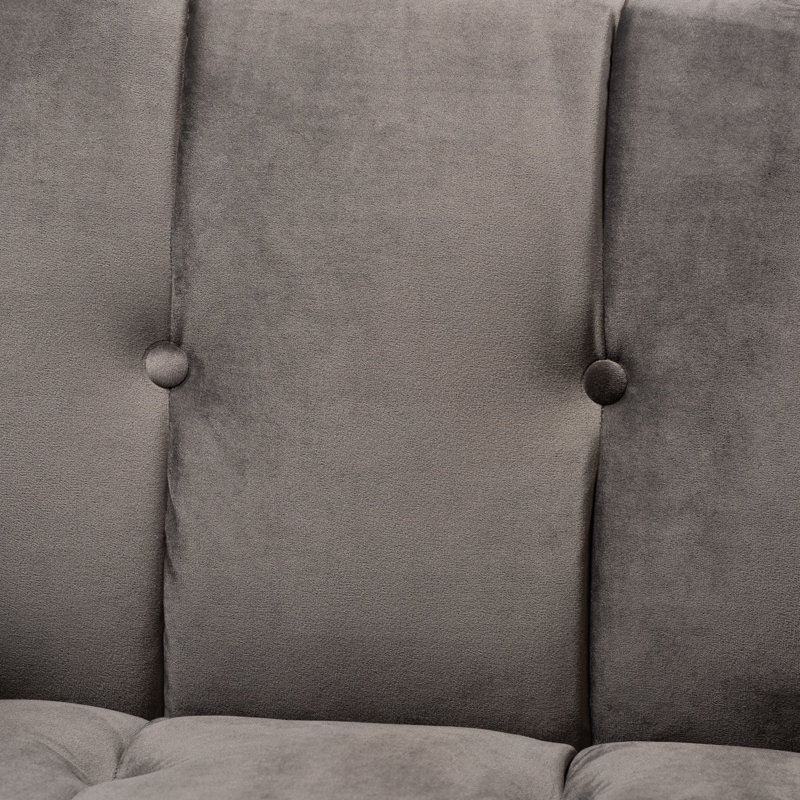Velvet Armchair, Grey