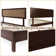 Anspach Solid Wood Platform Bed with Headboard, Bohemian Bed Frame