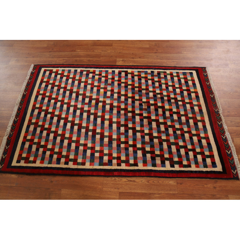 Checkered Gabbeh  Area Rug 3x5
