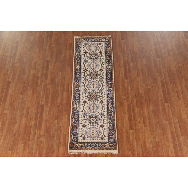 Tapis de couloir oriental ivoire 3x8