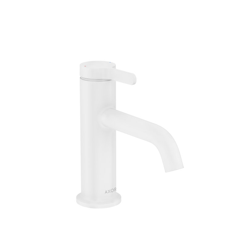 Single Hole Bathroom Faucet, Matte White