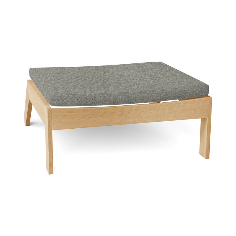 Repose-pieds Ashland Teak Adirondack - Teck naturel, Pas de soudure, Écorce Intermix, Teck naturel
