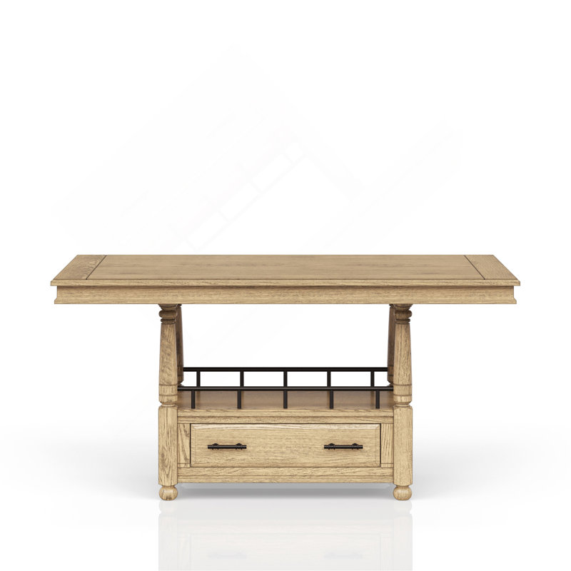 Table de comptoir - finition caramel