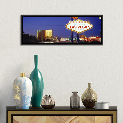 «Las Vegas Sign», Las Vegas, Nevada, États-Unis - Reproduction de photo panoramique non encadrée