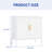 Steel Garage Storage Cabinet In White, 2 Adjustable Shelves For And Basement Items, Lockable, High - Grade Lock, Strength, 30.95 Height, 15.83 Width, Depth, Wall Mountable, Easy To Build With Guide-575035375