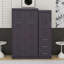Lit escamotable simple avec garde-robe et tiroirs-1169223314