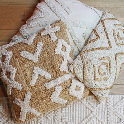 Geometric Square Throw Cushion