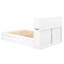 Lit plateforme pleine grandeur avec tablettes coulissantes, lit gigogne simple et 2 tiroirs-1067272923