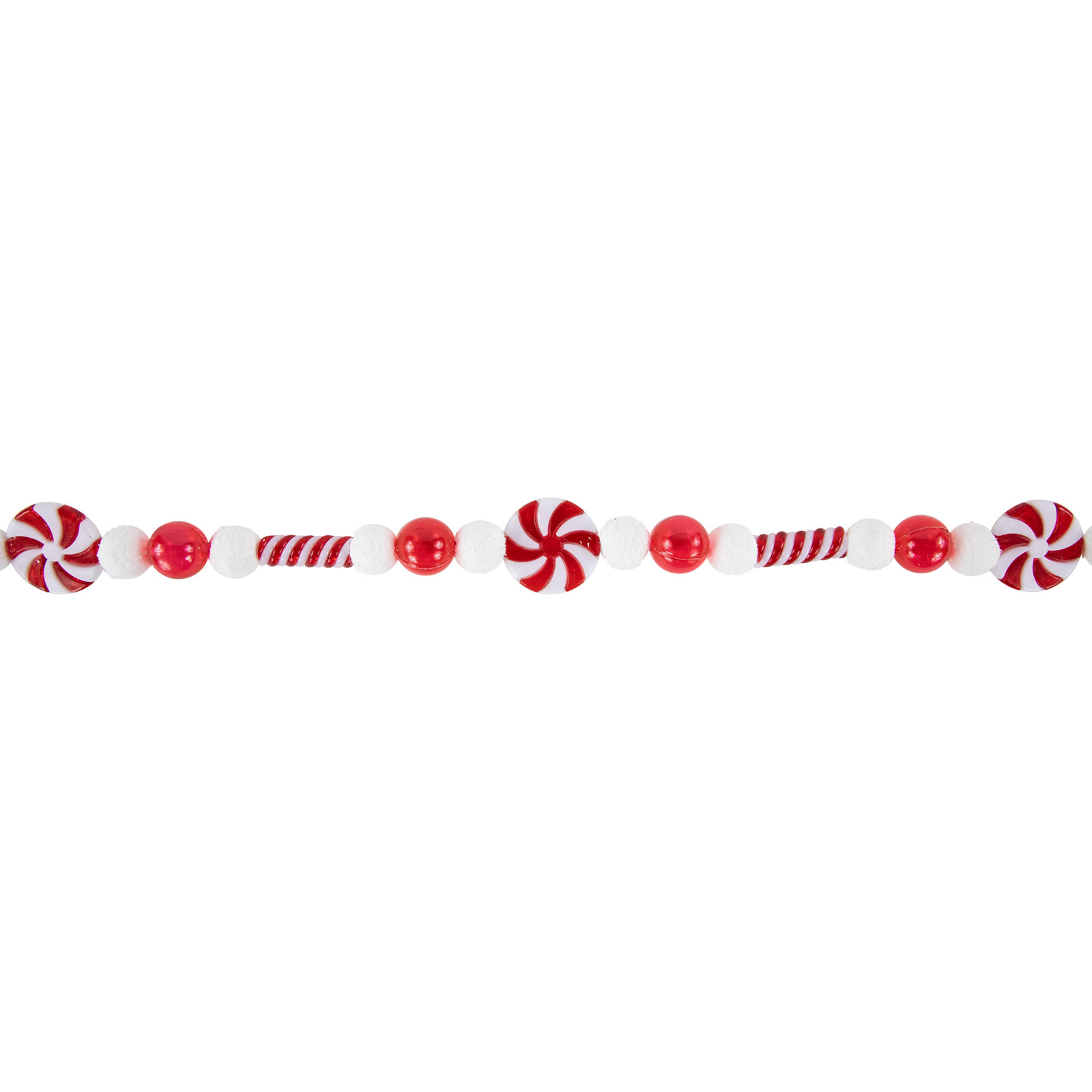 6' Red Bead Novelty Garland