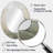 Gold And Grey Linear Expressions III - Abstract Oval Decorative Mirror On Metal-871611733