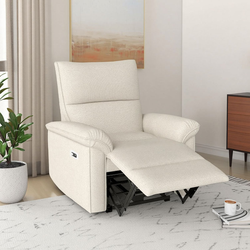Fauteuil inclinable électrique 37 po, Beige