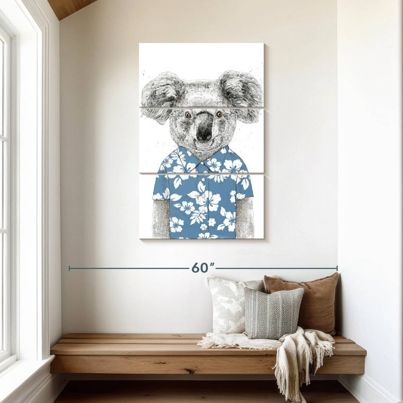 Summer Koala, 45" H x 28" W