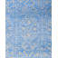 Tapis unique noué à la main Brazier - bleu, 8 pi 0 po x 10 pi 1 po