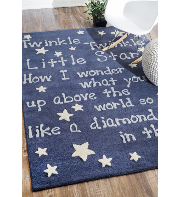 Tapis bleu Abhinav Trenton Sky Novelty