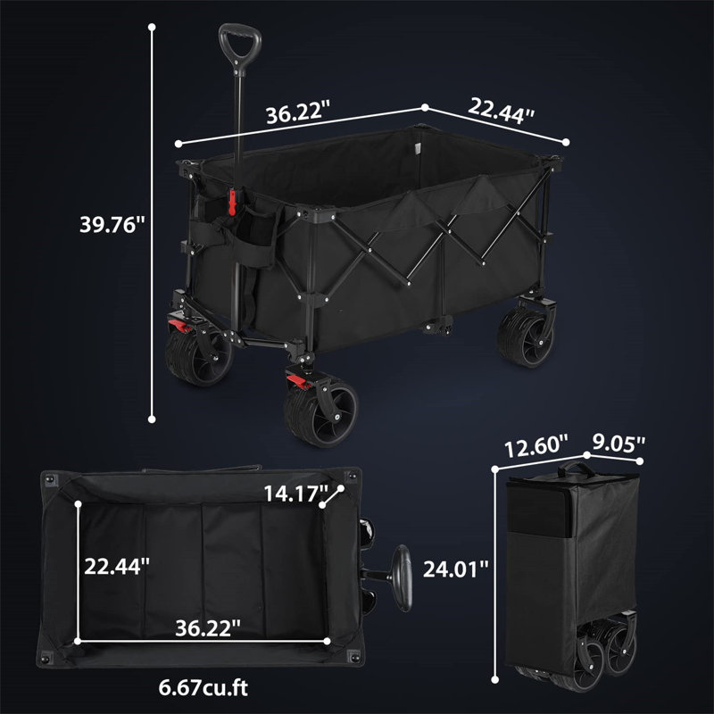Foldable Cart, Black