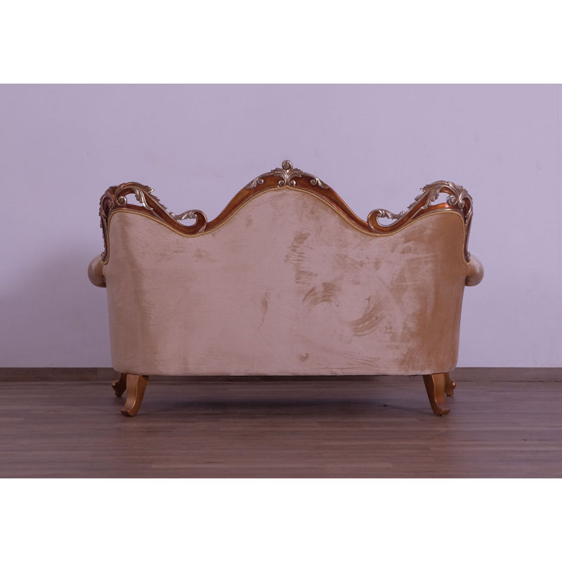Tiziano Standard Sofa, Dark Merlot, Beige, Light Brown, 73"