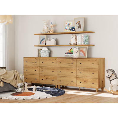 Ensemble de 2 commodes avec 12 tiroirs