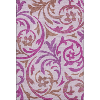 Premium Machine Washable Prisco Lavender Rug