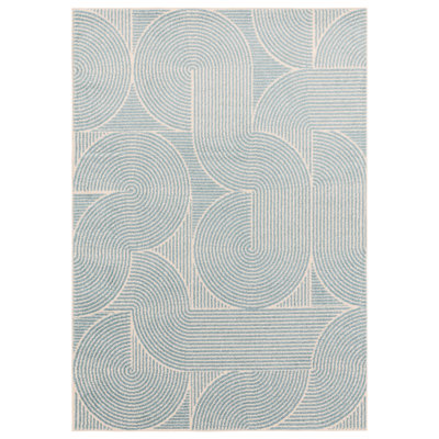 Briscoe Blue Geometric Area Rug