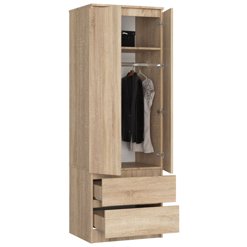 Payson 2 Door Wardrobe, Sonoma Oak