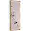 Œuvre de vigne florale minimaliste rose tendre - grande impression encadrée sur toile de la chambre principale-1139025852-1139025826