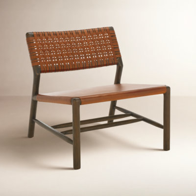 Genuine Leather Accent Chair