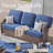 Durable Outdoor Wicker Patio Sofa With T-Shape Back Cushions And 5-Inch Thick Foam, Ideal For Porch Or Backyard Relaxation-644707482-644707477
